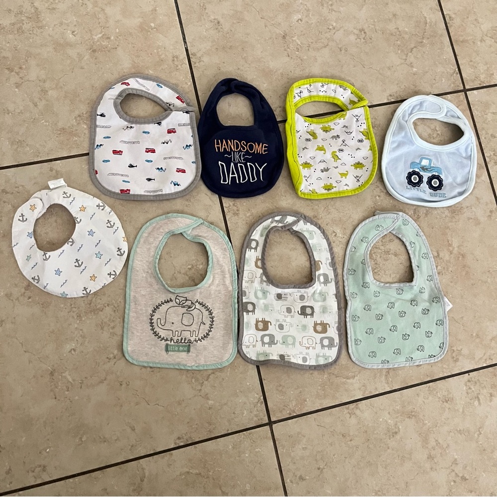 Assorted Baby Bibs Set Soft Accessories bundle.